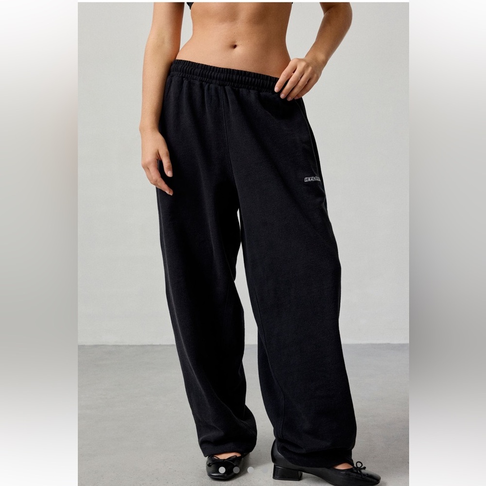 iets frans Harri Wide Leg Jogger Black